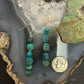 Sterling Silver Natural 5 Turquoise Beads Long Dangle Earrings For Women