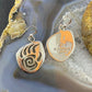 Brad Panteah Sterling Silver Overlay Bear Claw w/Circle of Life Dangle Earrings