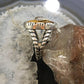 Carolyn Pollack Southwestern Style Sterling Silver Oval Tigers Eye w/Spirit Horse Ring For Women