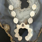 Sterling Silver Southwestern Style Mohave Turquoise Naja Necklace For Women