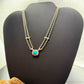 Carolyn Pollack Sterling Silver Turquoise on 16.5" Double Link Chain Necklace For Women