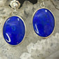 Carolyn Pollack Sterling Silver Oval Lapis w/Native Symbol Dangle Earrings For Women