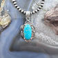 Sterling Silver Southwestern Style Oval Turquoise Decorated Pendant For Women #1