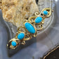 Carolyn Pollack Brass Sleeping Beauty Turquoise Decorated Bracelet For Women