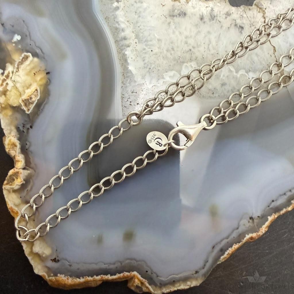 Carolyn Pollack Sterling silver Faceted Amethyst Twisted Rope Link Chain For Women