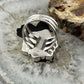 Sterling Silver Southwestern Style Mohave Turquoise Cluster Ring Size 8 For Women