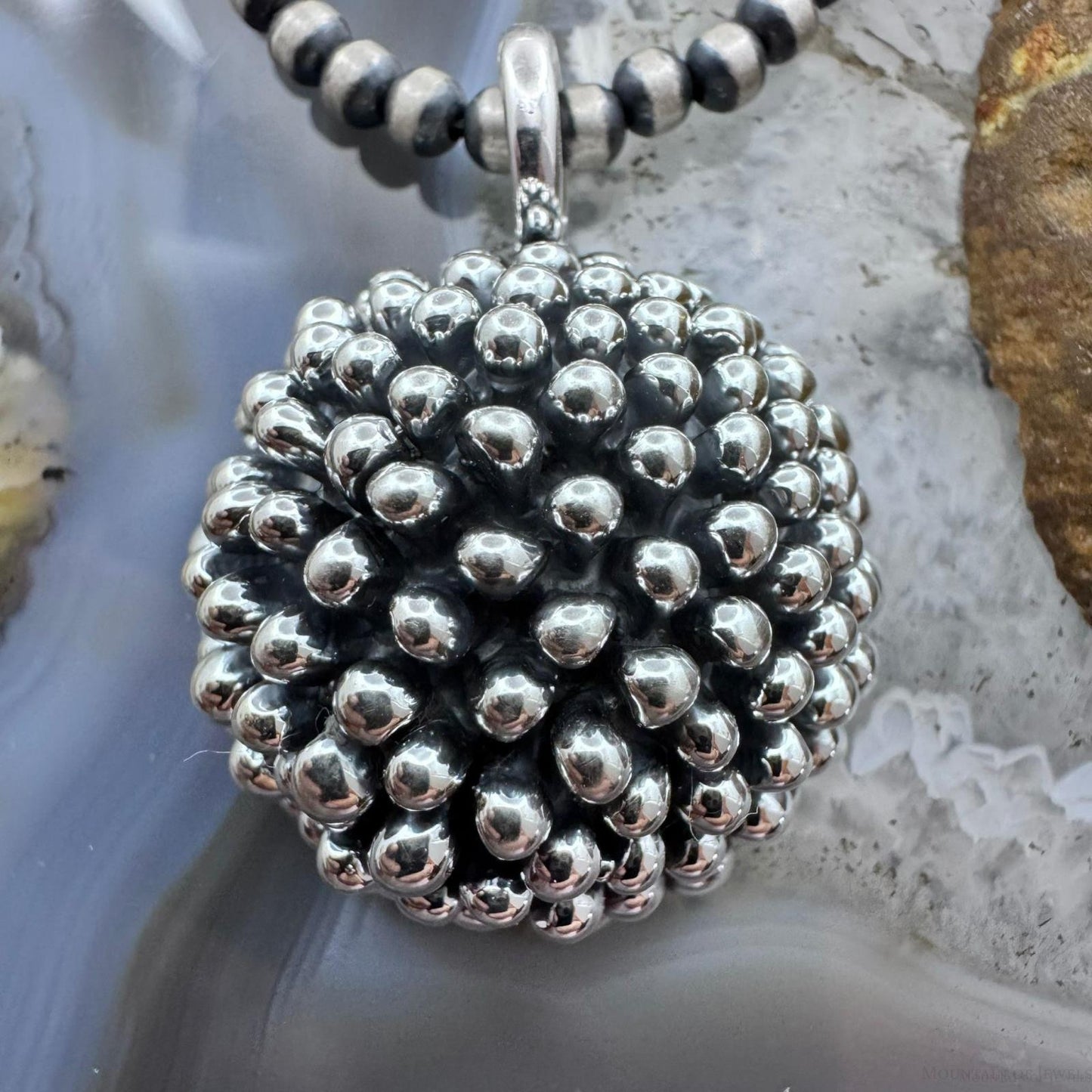 Sterling Silver Fashion Electroform Porcupine Pendant- Taxco Mexico