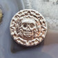 50 Grams of .999 Fine Silver Decorated Skull Round #PX.EO