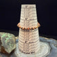 Southwestern Style Copper 6-8mm Navajo Pearl Beads & 6mm Jasper Stretch Bracelet For Women