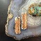 Sterling Silver Agate Slab Dangle Earrings For Women #404