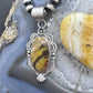 Sterling Silver Southwestern Style Elongated Oval River Jasper Pendant For Women