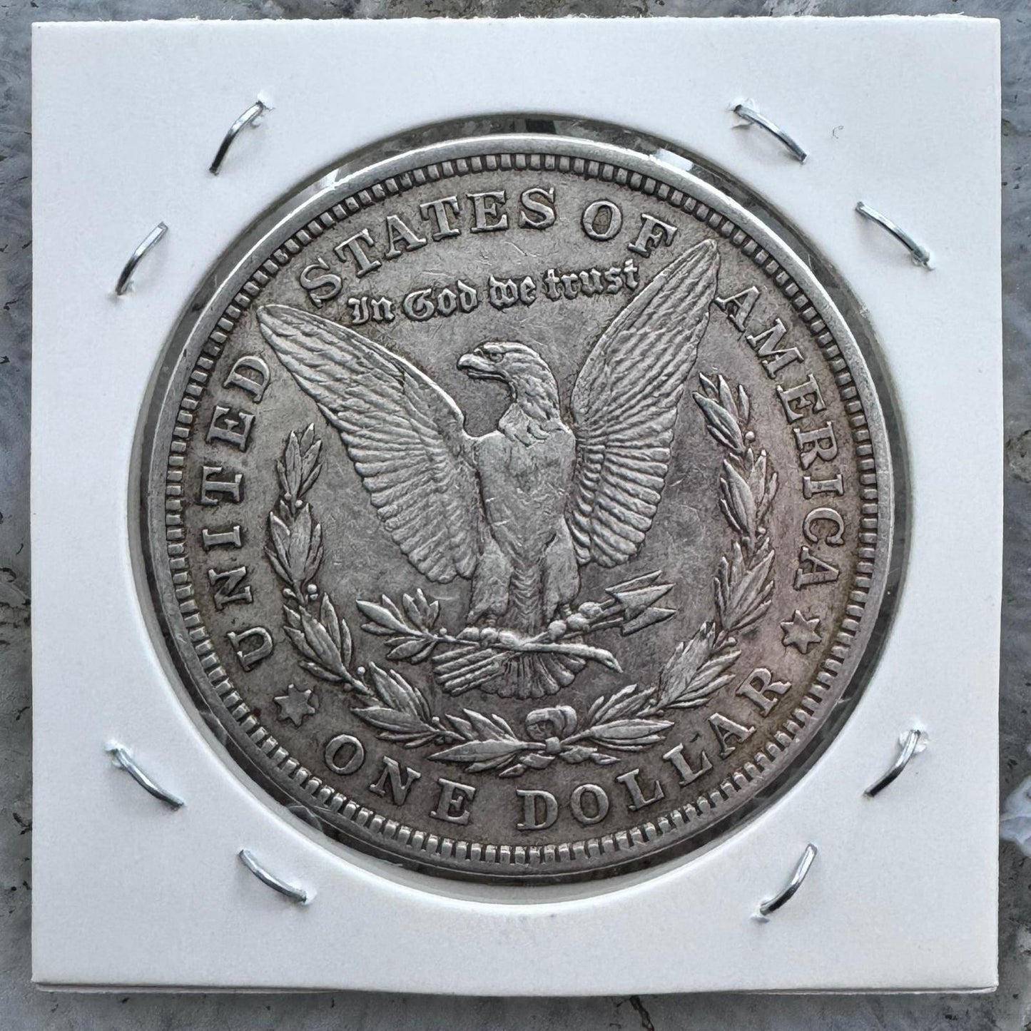 1921 US 90% Morgan Silver Dollar F-VF #102124-2GE