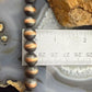 Copper Navajo Pearl Beads 10 mm Necklace Length 20"-22" For Women
