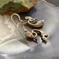 Vintage Native American Sterling Silver Kokopelli Dangle Earrings For Women