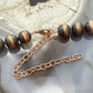 Copper 10 mm Navajo Pearl Beads Length 18"-22" Necklace For Women
