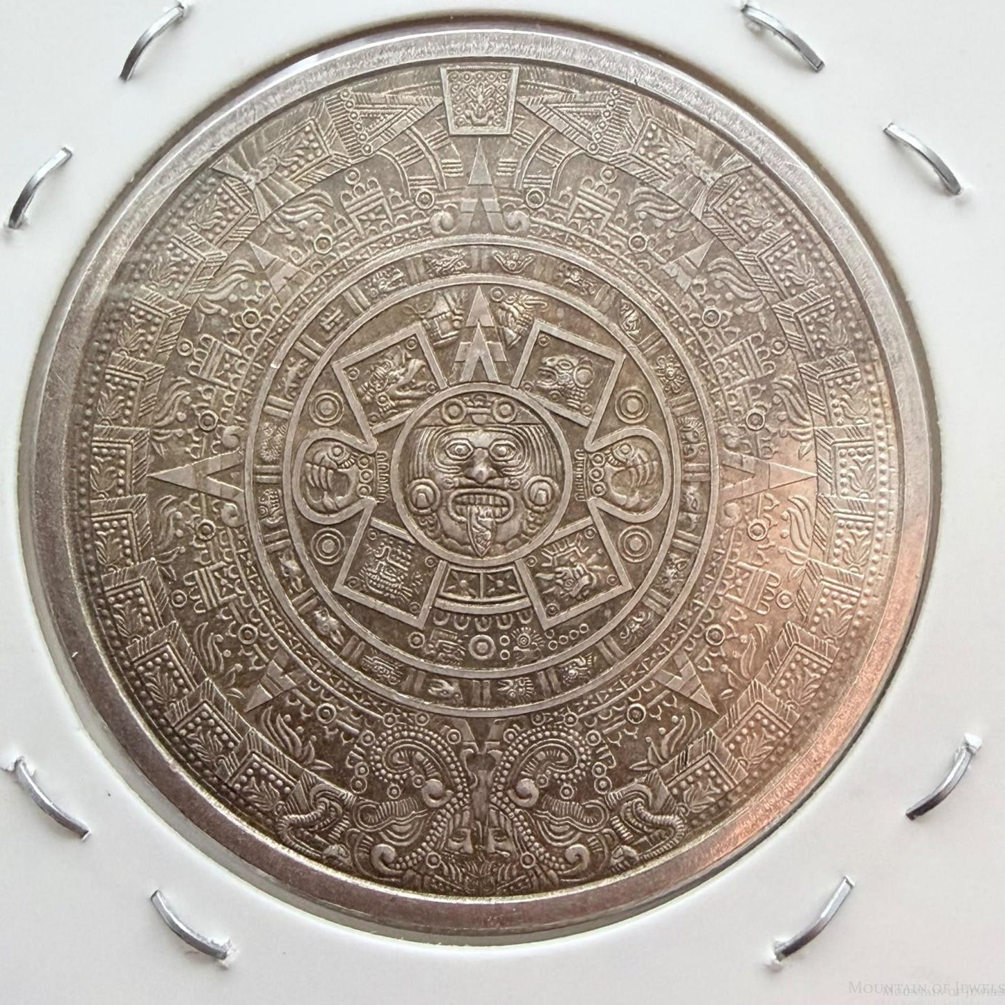 Mexico 1.0 Troy Ounce .999 Pure Silver of the Cuauhtemoc Aztec Emperor #61226-3LX