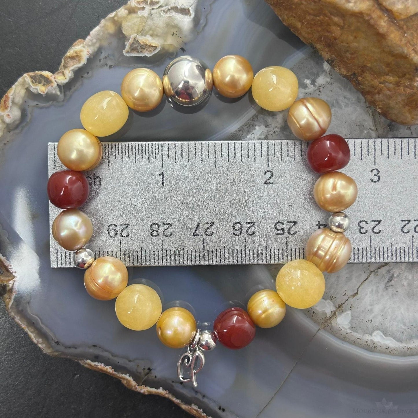 Carolyn Pollack Multi Stone Beaded 4mm-12mm Stretch Bracelet For Women