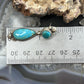 Sterling Silver Southwestern Style Teardrop & Rounded Turquoise Post Dangle Earrings For Women