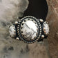 Carolyn Pollack Southwestern Style Sterling Silver 3 Oval Howlite Ring For Women