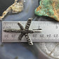 Cheyenne Custer Native American Sterling Silver Tufa Cast Dragonfly Unisex Pendant