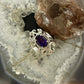 Carolyn Pollack Sterling Silver Faceted Amethyst Decorated Ring Size 6, 9 For Women