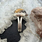 Sterling Silver Southwestern Style Oval Tiger's Eye Decorated Ring Size 8 For Women