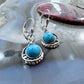 Carolyn Pollack Sterling Silver Rounded Turquoise Dangle Earrings For Women