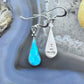 Phillippines Southwestern Style Sterling Silver Teardrop Turquoise Fashion Dangle Earring For Womens