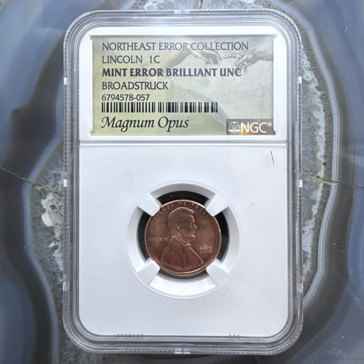 1996 US Lincoln 1 Cent Northeast Error Collection NGC Uncirculated #6794578-057