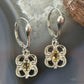 Carolyn Pollack Sterling Silver Faceted Citrine Floral Dangle Earrings For Women