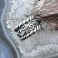 Carolyn Pollack Sterling Silver Swirls & Ropes Decorated Ring Size 7.75 For Women