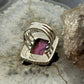 Sterling Silver Southwestern Style Square Dahlia Ring Size 6.75 For Women