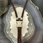 Sterling Silver Southwestern Style Oval Picture Jasper Decorated Bolo Tie For Men