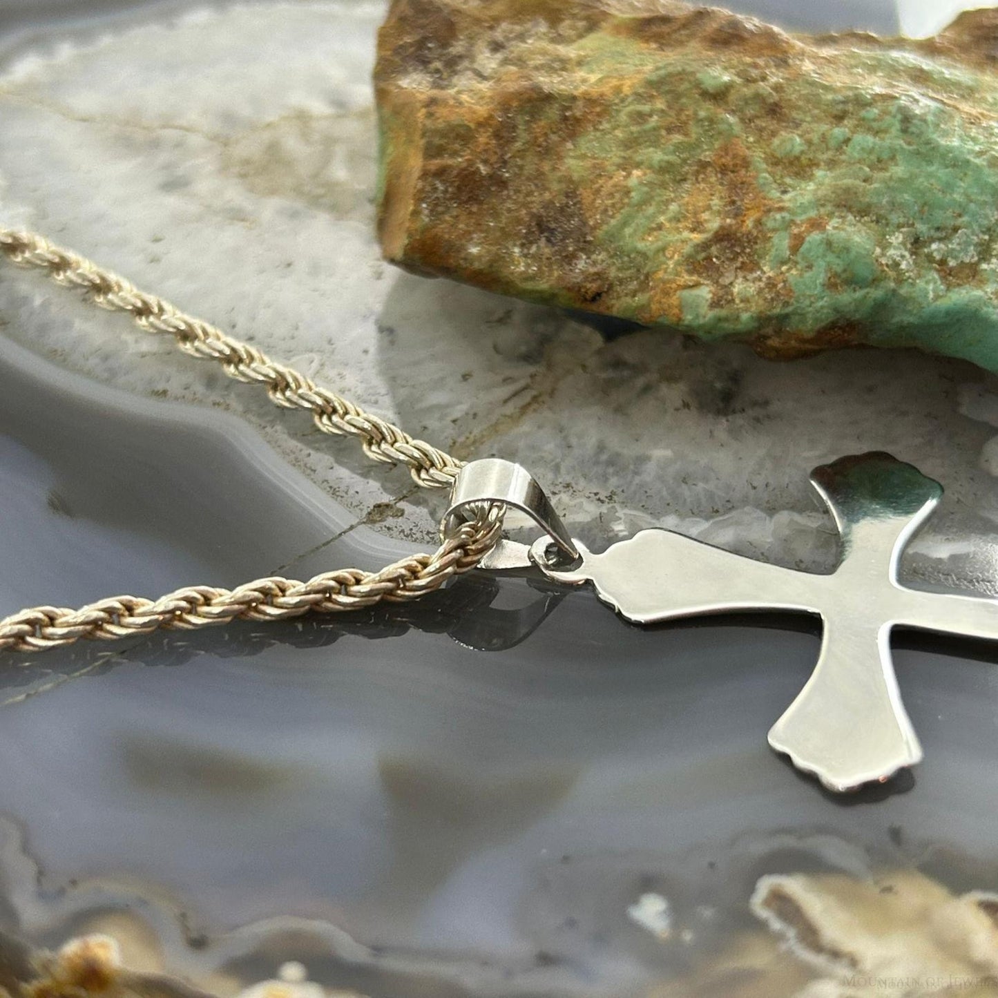 Sterling Silver Fashion Unisex Cross Pendant