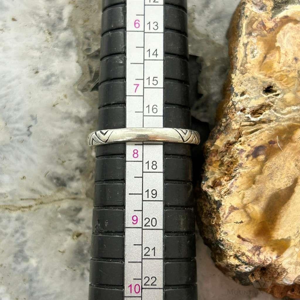 Carolyn Pollack Sterling Silver Oval Turquoise Decorated Ring Size 7.75 For Women