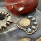 Sterling Silver Southwestern Style 1941 Mercury Dime & Golden Hill Turquoise Pendant