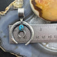 Eva & Linberg Billah Native American Sterling Silver Oval Turquoise Unisex Naja Pendant