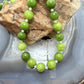 Sterling Silver Southwestern Style Peridot Beads & Small Moonstone Necklace For Women