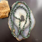 Vintage Natural Malachite & Hematite 34" Necklace For Women