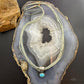 Vintage Liquid Silver 10 Strands w/Pendant Bear & Turquoise Necklace For Women