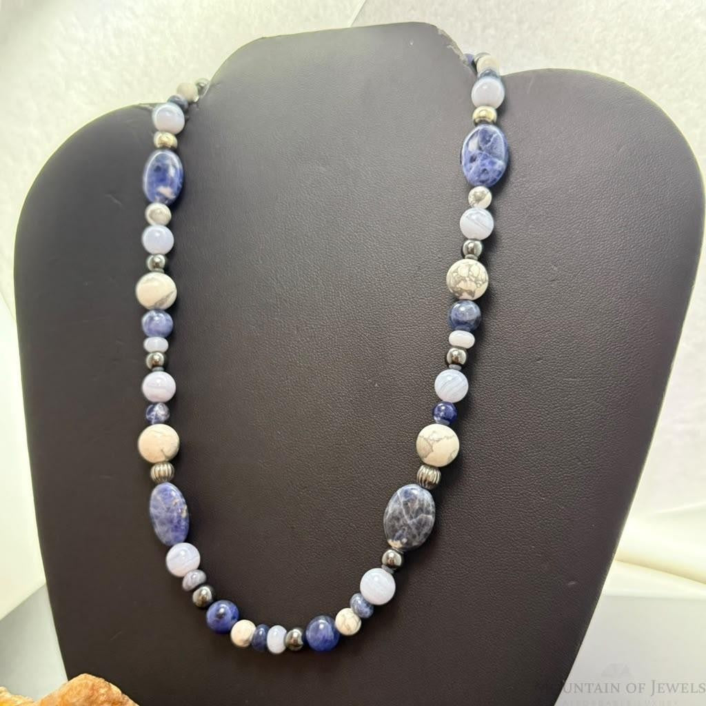 Carolyn Pollack Sterling Silver Multistone 16"-18" Necklace For Women