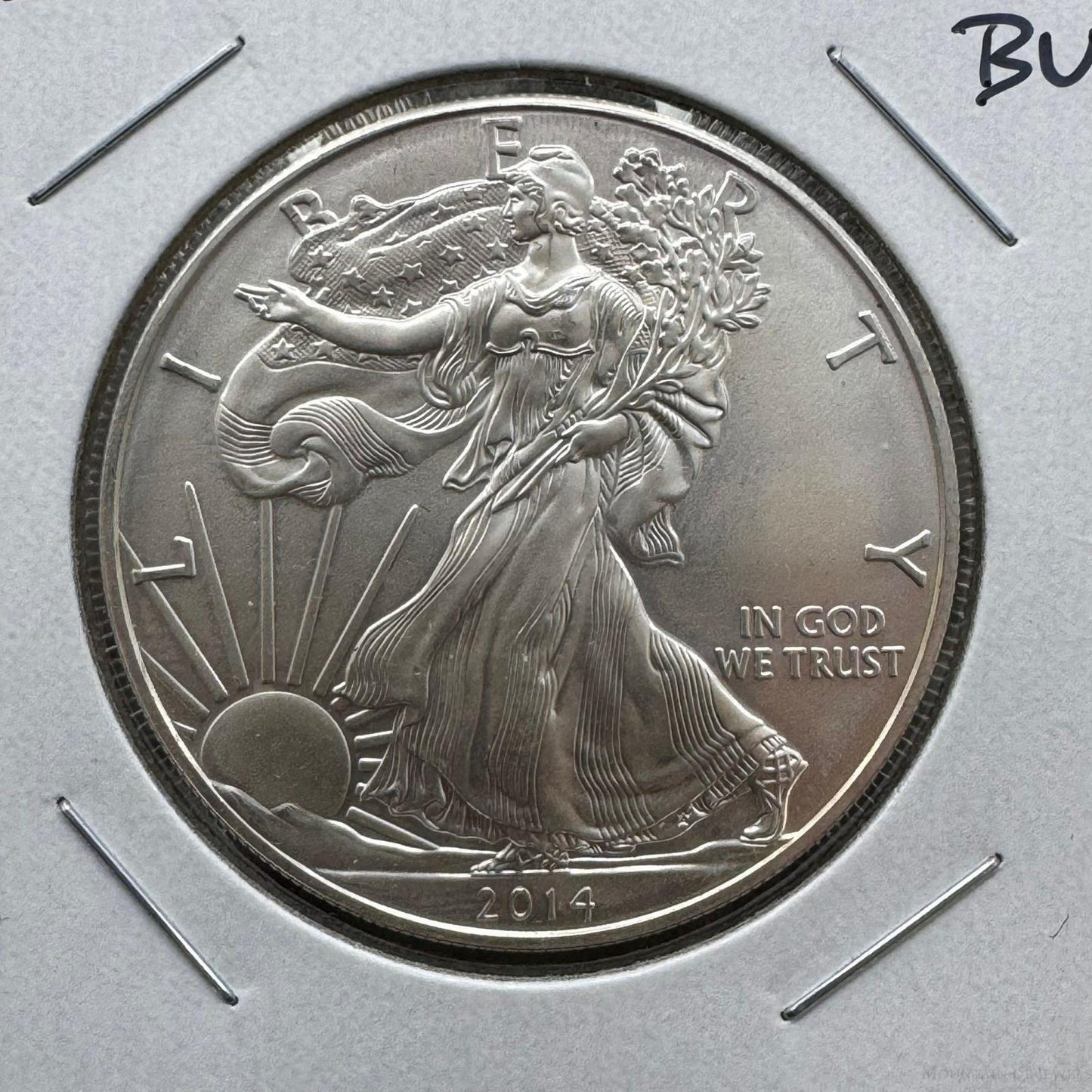 2014 US 1.0 Troy Ounce American Eagle Fine Silver BU Coin #52124-1OO