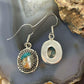 Sterling Silver Southwestern Style Spiny Oyster Turquoise Dangle Earrings For Women #3