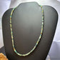 Sterling Silver 4mm Faceted Hubei Turquoise Beads 18" Necklace For Women
