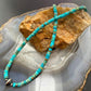 Sterling Silver Turquoise and Navajo Pearl Beads 17" Necklace For Women