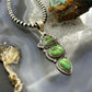 Sterling Silver Southwestern Style 3 Sonora Gold Turquoise Decorated Pendant For Women #2