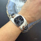 Vintage Lapidaria Barrera Mexico Silver 950 Black Druzy Quartz Cuff For Women