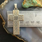 Sterling Silver Overlay Unisex Decorated Cross Pendant