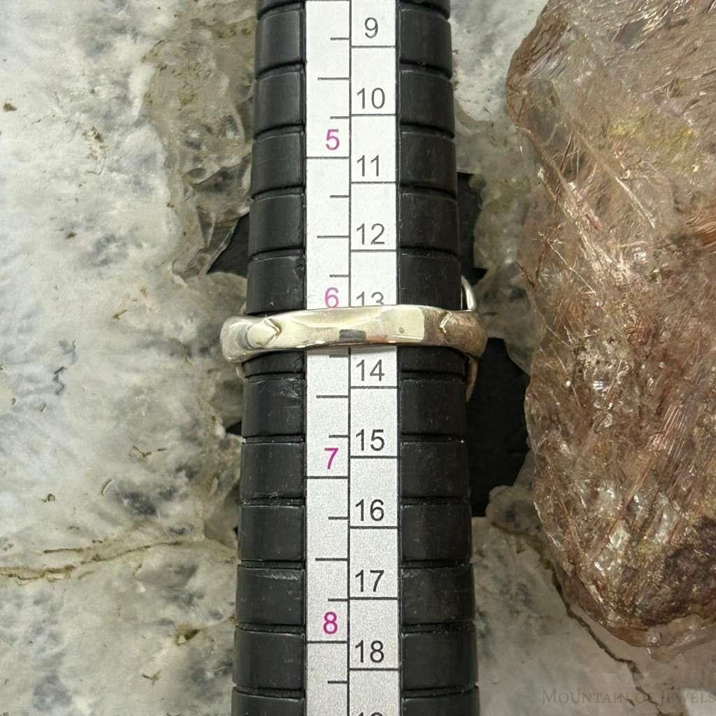 Carolyn Pollack Sterling Silver Blue Topaz Decorated Ring Size 6 For Women