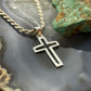Sterling Silver Fashion Unisex Cut Out Cross Pendant